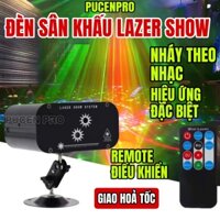 Đèn sân khấu LAZER SHOW thế hệ mới 2024 chuyên chiếu lazer hoa văn cho sân khấu party,phòng bay, phòng hát PUCEN PRO