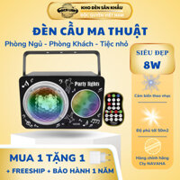 Đèn sân khấu mắt cầu Disco Light chiếu lazer chớp led theo nhạc cảm biến âm thanh dành cho phòng ngủ, karaoke, quá tặng