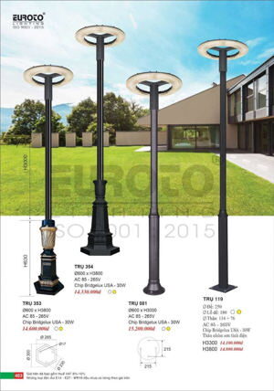 Đèn sân vườn led trụ 081