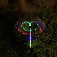Đèn sân vườn năng lượng mặt trời, Đèn sứa sợi quang đổi màu không thấm nước, để trang trí sân vườn ngoài trời ngày lễ, được sử dụng cho sân thượng, kênh, bãi cỏ, tiệc cưới, trang trí cảnh quan