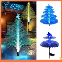 Đèn sân vườn năng lượng mặt trời SPG, Đèn sứa có bướm, Đèn trang trí cây thông Noel, Thay đổi 7 màu chống nước