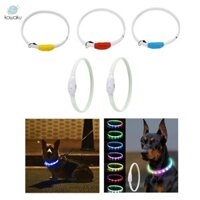 Đèn sáng cổ chó phát sáng Vòng cổ chó nhấp nháy để huấn luyện ban đêm cho thú cưng