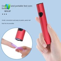 Đèn sấy móng tay NEXUSF, Đèn móng tay LED cầm tay hình trái tim, Máy sấy đèn UV Mini hợp kim nhôm có thể sạc lại đa năng Đọc sách