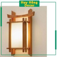 Đèn Shoji Nhật Bản Làm Từ Gỗ Và Giấy Gạo,Đèn Gỗ Trang Trí Treo Tường Phong Cách Cổ Điển