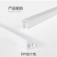 Đèn Silicon Phát Sáng bên, rãnh đèn Silicon led, dải silicon, đèn bên, hình dạng uốn cong bên trái và bên phải, ống silicon linh hoạt vòng cung bên