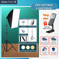 Đèn Softbox Hỗ Trợ Chụp Ảnh, Quay Phim, Livestream Studio Chuyên Nghiệp Kèm Chân Tripod Có Thể Kéo Cao 2m1 50x70cm 264Te