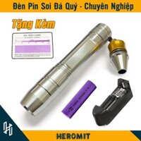 Đèn soi đá quý cao cấp 3 màu, kèm pin trâu và sạc F1 ( tặng thẻ UV )