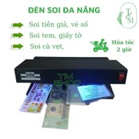 Đèn soi tiền giả,giấy tờ,cà vẹt bằng lái xe,tem,vé số với 2 bóng đèn UV, nhỏ gọn (model TK 2028 12W)