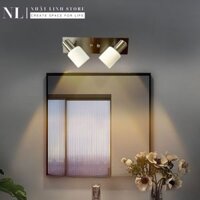 Đèn Soi Tranh Trang Trí Phòng Khách/Phòng Ngủ Chao Thủy Tinh, Đèn Soi Gương, Chiếu Điểm Gắn Tường