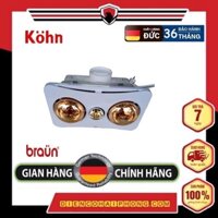 Đèn sưởi 2 bóng âm trần Kohn BK02G có khiển