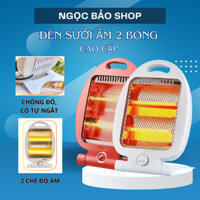 Đèn sưởi 2 bóng chính hãng Shrap để bàn sưởi ấm văn phòng sưởi ấm cho bé làm nóng nhanh an toàn dễ sử dụng