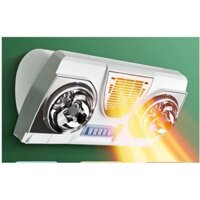 Đèn sưởi 2 bóng có quạt thổi gió nóng ROYALSTAR,sưởi ấm, có gió nóng, gió mát