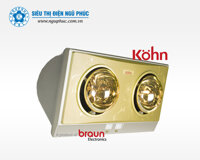 Đèn sưởi 2 bóng Kohn/Braun - KN02G