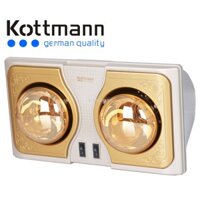 Đèn sưởi 2 bóng Kottmann K2B-H vàng