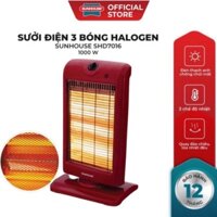 Đèn sưởi 3 bóng Sunhouse SHD7016, Máy sưởi sunhouse SHD7016, tốc độ làm ấm nhanh, tỏa nhiệt đều