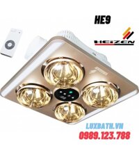 Đèn sưởi 4 bóng âm trần có điều khiển Heizen HE9