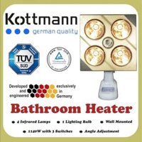 Đèn sưởi 4 bóng treo tường Kottmann – K4BG