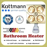 Đèn sưởi 4 bóng treo tường Kottmann – K4BG