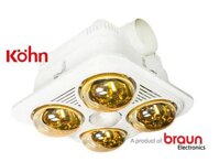 Đèn sưởi âm trần Braun BU04G (Hàng chính hãng)