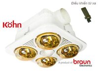 Đèn sưởi âm trần Braun BU04GR (hàng chính hãng)