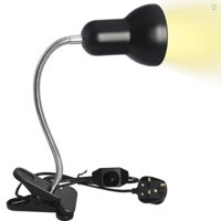 Đèn sưởi bò sát UVB Đèn bò sát với bóng đèn 50W 70W Kẹp đèn nền cho bể cá rùa thằn lằn với 360° Kẹp xoay và công tắc nhiệt độ có thể điều chỉnh (2 bóng đèn bao gồm