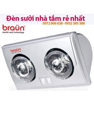 Đèn sưởi Braun 2 bóng BU02