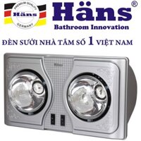 Đèn sưởi Hans 2 bóng H2B -Hàng chính hãng