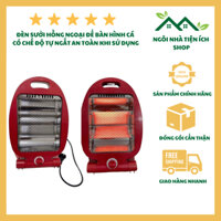 Đèn Sưởi Hồng Ngoại Để Bàn Hình Cá Có Chế Độ Tự Ngắt Khi Bị Đổ, Cực An Toàn Khi Sử Dụng Gia Đình