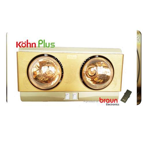 Đèn sưởi hồng ngoại Kohn Plus 2 bóng với điều khiển từ xa KP02GR
