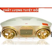 Đèn sưởi hồng ngoại Kohn LUXURY Model KU02PG (2 bóng vàng chống chói + PTC).