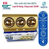 Đèn sưởi nhà tắm 03 bóng 💥 𝗚𝗜𝗔́ 𝗦𝗔̣̂𝗣 𝗦𝗔̀𝗡 💥 Đèn sưởi Nefa NFS68 CCHome Nefa002