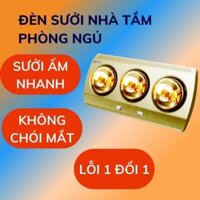 Đèn sưởi nhà tắm 2 bóng, 3 bóng treo tường,đui đèn bằng sứ chịu nhiệt cao, chống cháy nổ shop Gia Dụng Thùy Anh