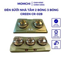 Đèn sưởi nhà tắm 2 bóng, 3 bóng CREEN CR-02B công nghệ sưởi hiện đại, chống nước, chập điện, bảo hành 12 tháng