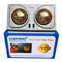 Đèn sưởi nhà tắm 2 bóng bảo hành 2 năm đạt chuẩn châu âu độ bền cao