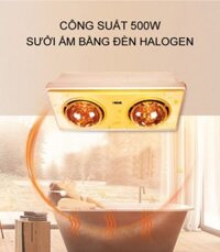 ĐÈN SƯỞI NHÀ TẮM 2 BÓNG ROLER RL-2112