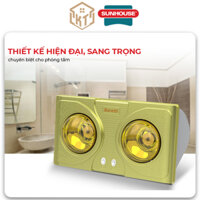 Đèn sưởi nhà tắm 2 bóng Baretti BRD730 - Bảo hành toàn quốc 12 tháng, nhập khẩu bởi SUNHOUSE