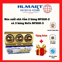 Đèn sưởi nhà tắm 2 bóng NFS68-2 và 3 bóng Nefa NFS68-3 - Bảo hành 24 tháng- Hlmart