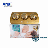 Đèn Sưởi Nhà Tắm 3 Bóng Areti, Công Suất 825W, Không Đốt Cháy Oxi, Chống Chói Mắt, Bảo Hành 12 Tháng.