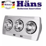 Đèn sưởi nhà tắm 3 bóng Hans H3B (bạc)