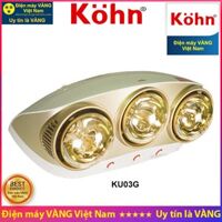 Đèn sưởi nhà tắm 3 bóng Kohn Braun KU03G - Hàng Chính Hãng
