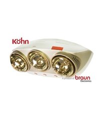 Đèn sưởi nhà tắm 3 bóng Kohn KU03G