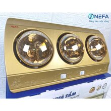 Đèn sưởi nhà tắm 3 bóng Nefa NFS68-3