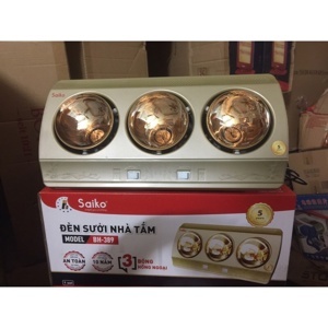 Đèn sưởi nhà tắm 3 bóng Saiko BH-389