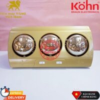 Đèn sưởi nhà tắm 3 bóng treo tường Kohn KP03G KN03G