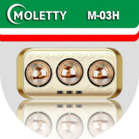 Đèn sưởi nhà tắm 3 bóng Moletty M-03H