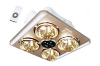 Đèn sưởi nhà tắm 4 bóng âm trần LED HE9 – Điều khiển từ xa