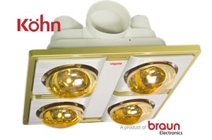 Đèn sưởi nhà tắm Braun Kohn KN04G Plus