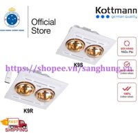 Đèn sưởi nhà tắm âm trần 2 bóng cao cấp Kottmann K9S K9R K6