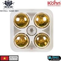 Đèn sưởi nhà tắm âm trần 4 bóng Braun Kohn Profile Plus BU04 GR