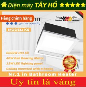 Đèn sưởi nhà tắm âm trần Kottmann K9-R -  2 bóng